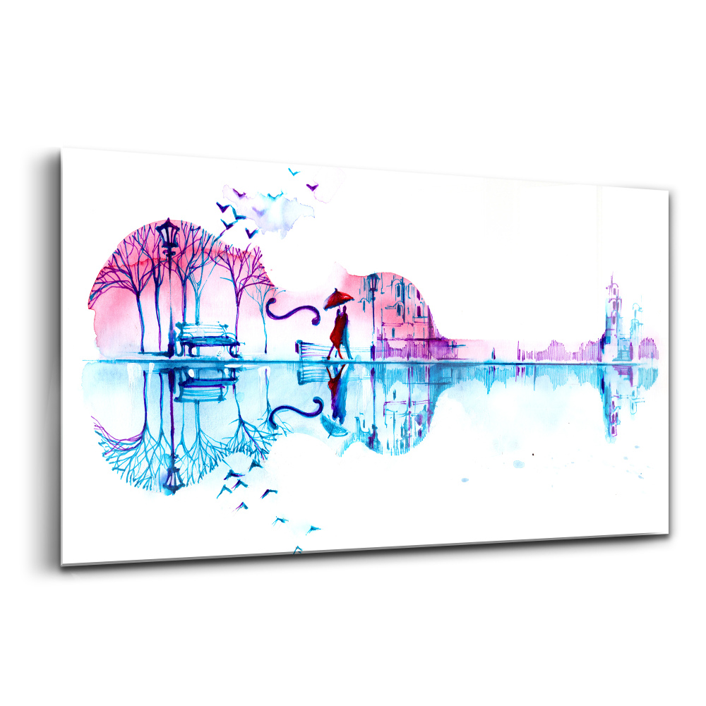 Egyedi üvegkép Cselló parki tó