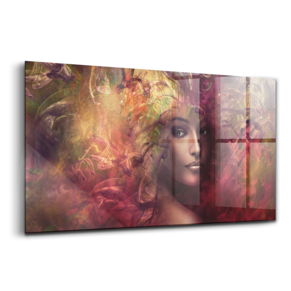 Üvegkép falra Egy nő portréja