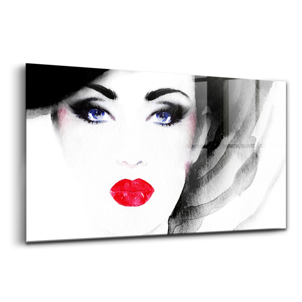 Üvegkép Női portré