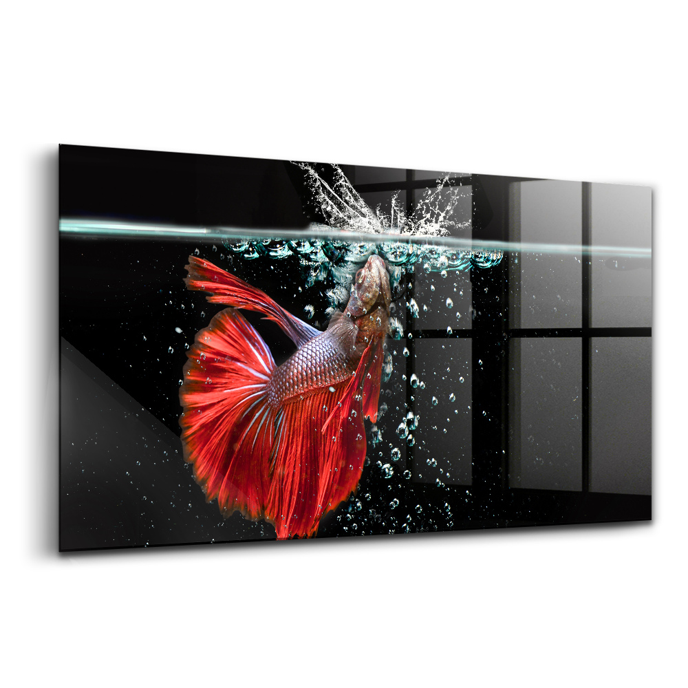 Egyedi üvegkép Hal akvárium