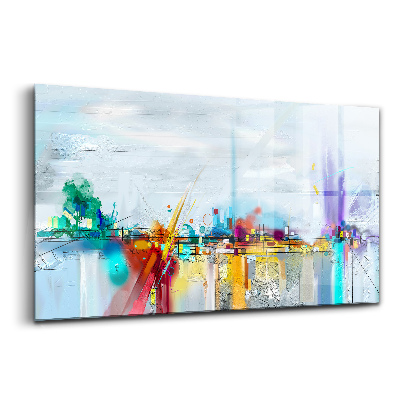 Egyedi üvegkép Absztrakt híd