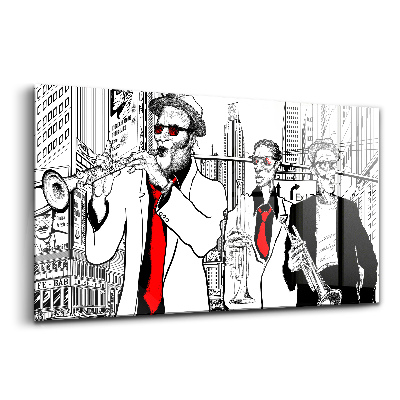 Egyedi üvegkép Jazz zenekar