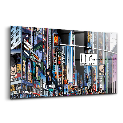 Üvegkép falra New York éjszaka