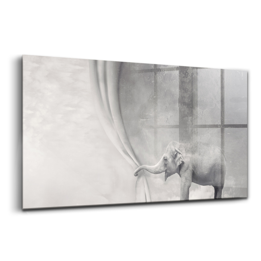 Egyedi üvegkép Elefánt