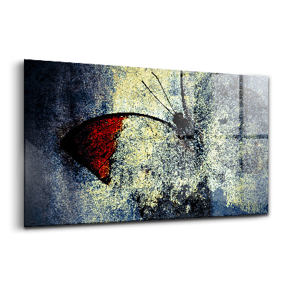 Üvegkép falra Pillangó vintage stílusban
