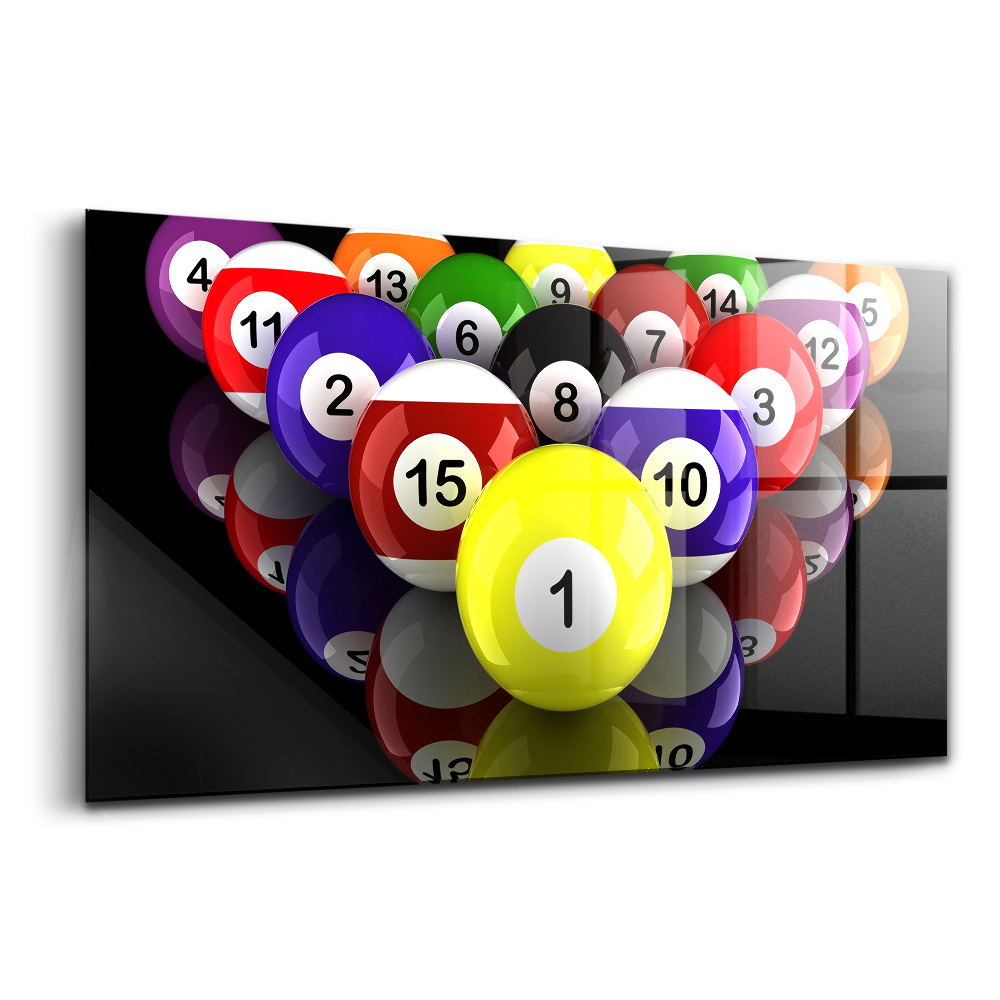 Üvegkép Biliárdgolyók