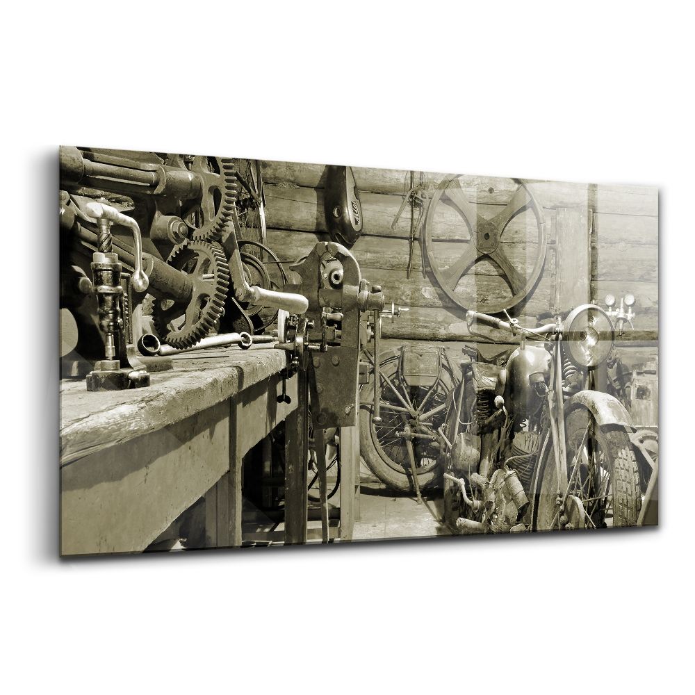 Üvegkép Régi motorkerékpárok