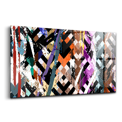 Üvegkép Színes csíkok