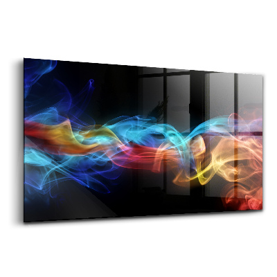 Üvegkép Absztrakt színes fényvonalak