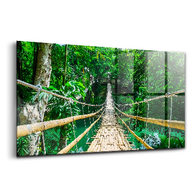 Egyedi üvegkép Híd a trópusi erdőben Fülöp-szigetek
