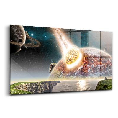 Üvegkép falra Bolygó a világ végén