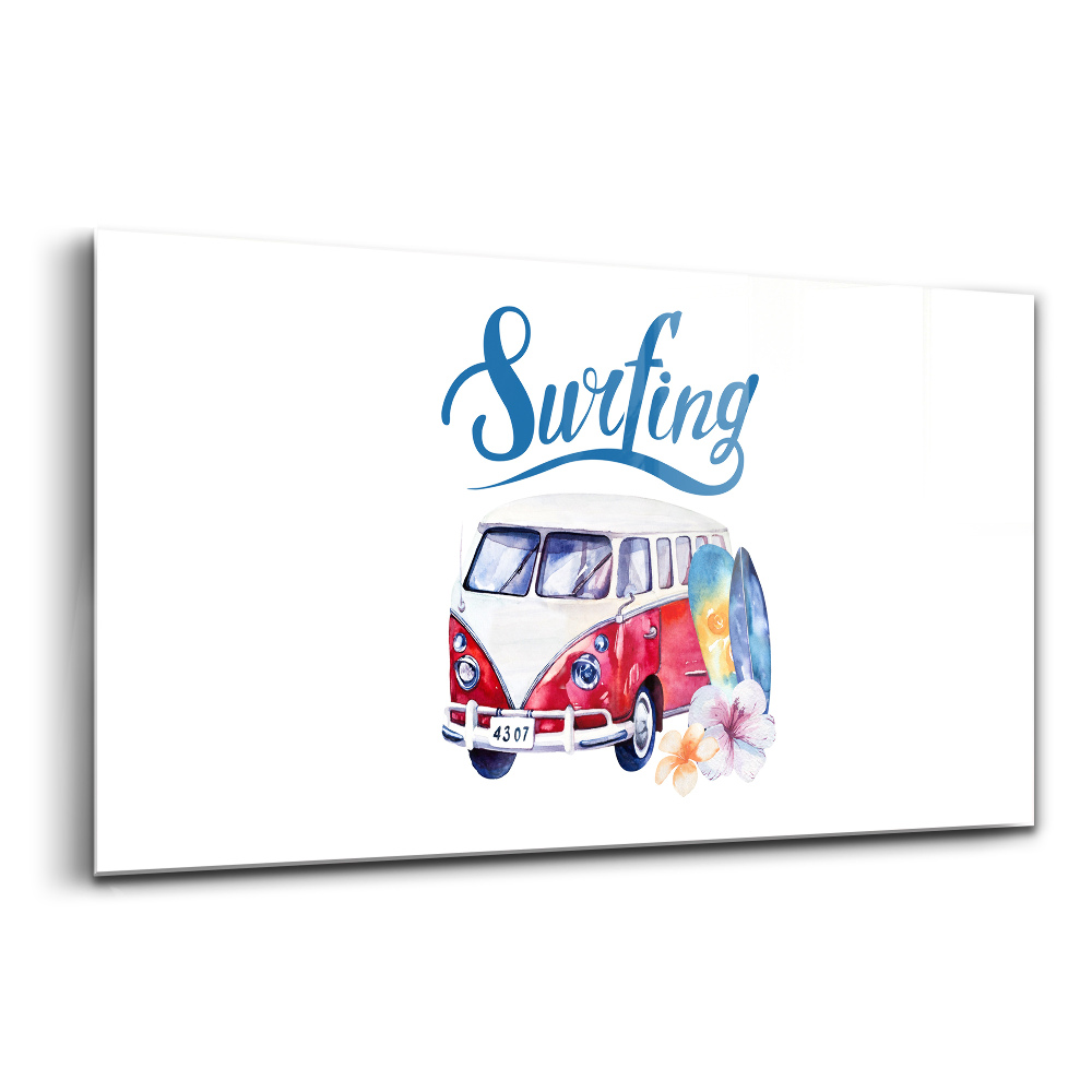 Egyedi üvegkép Strand kaland kerékpár