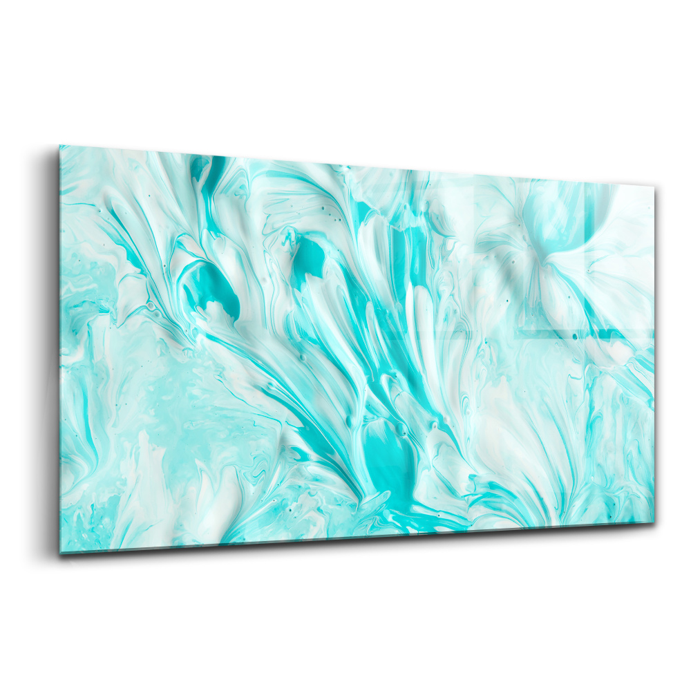 Egyedi üvegkép Absztrakt kék tapéta