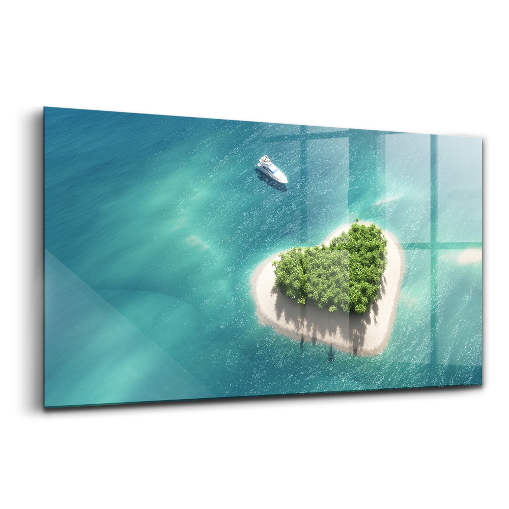 Üvegkép Sziget szíve