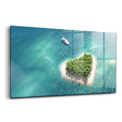 Üvegkép Sziget szíve