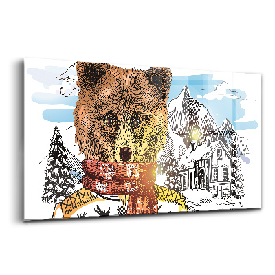 Üvegkép Medve sálban