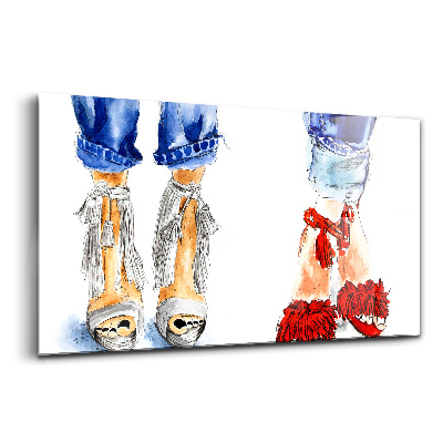 Üvegkép falra Női tűsarkú cipő