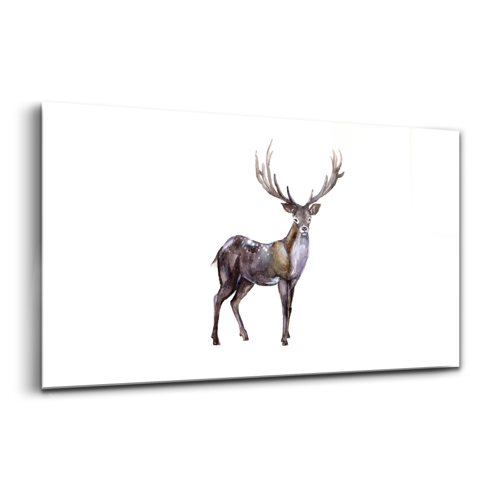 Üvegkép Szarvas a vadon királya