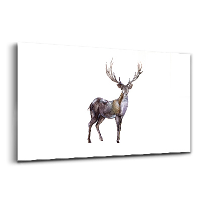 Üvegkép Szarvas a vadon királya
