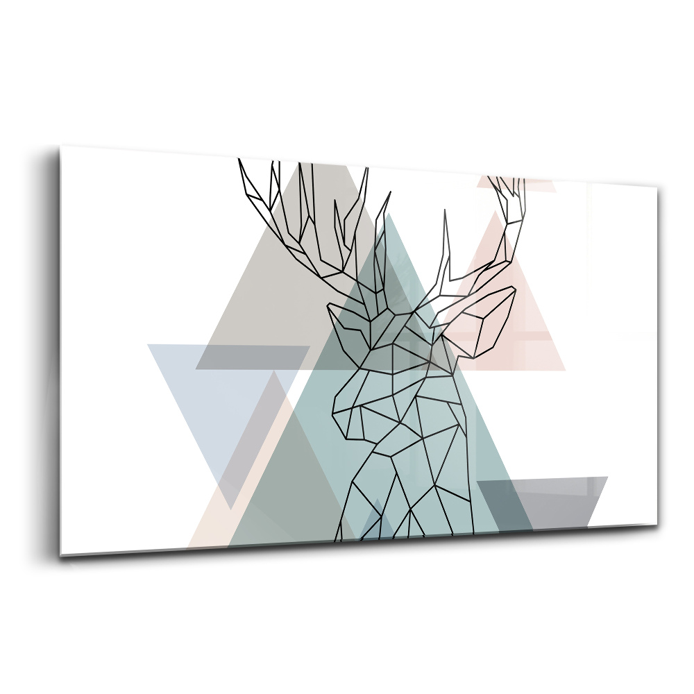 Üvegkép Geometrikus skandináv rénszarvasok