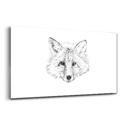 Üvegkép Vektor fej egy róka