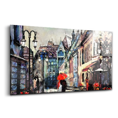 Üvegkép falra A város építészete