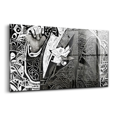 Egyedi üvegkép Férfi öltönyben fénykép