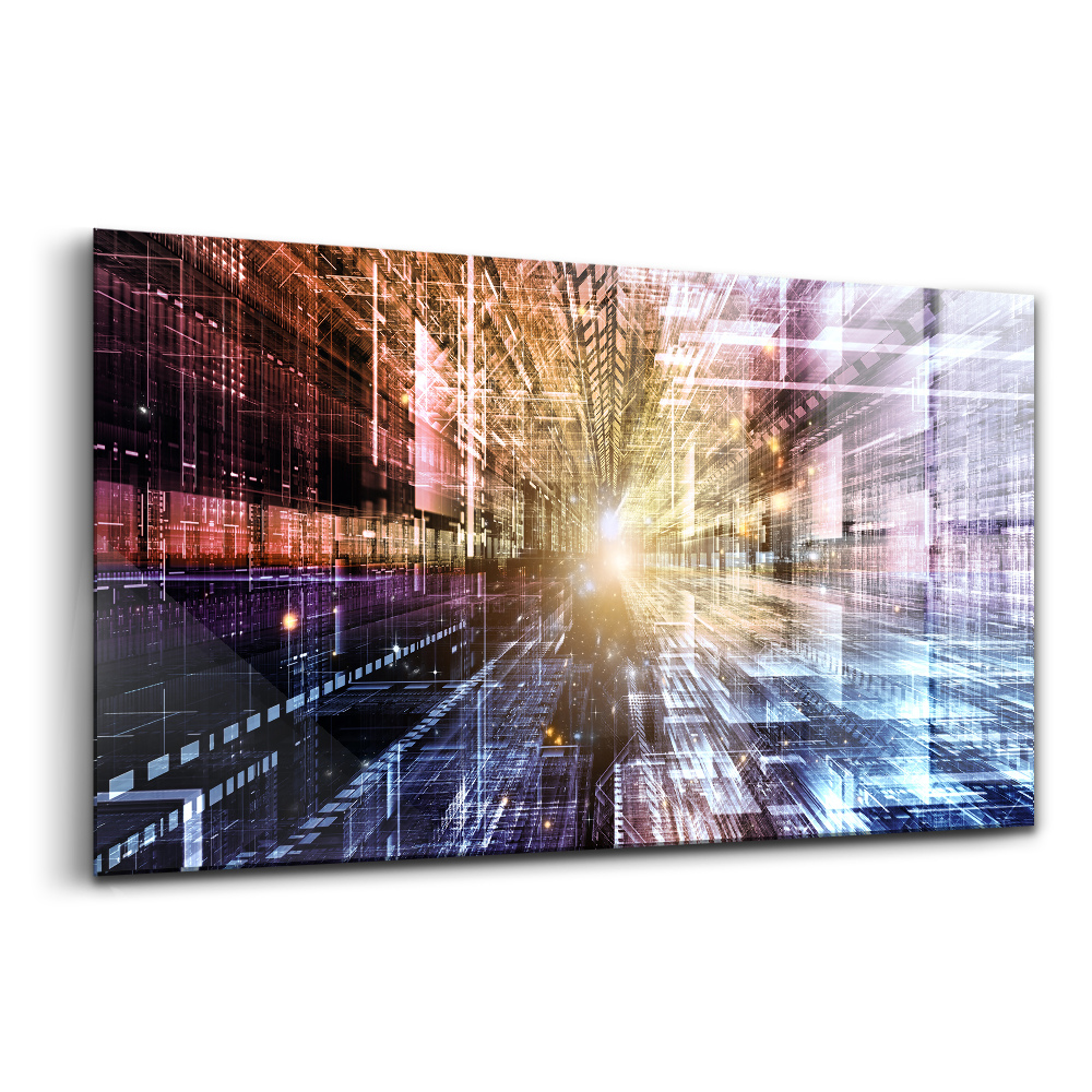 Üvegkép Fények absztrakt mintázata