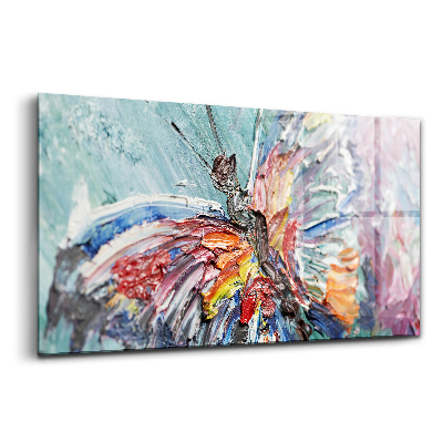 Üvegkép falra Közelkép egy olajfestményről