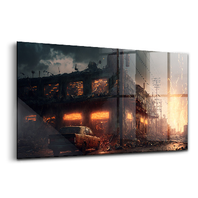 Üvegkép Apokaliptikus épület