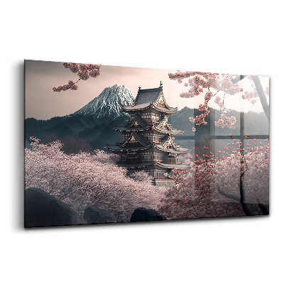 Üvegkép Ázsiai cseresznyevirág torony