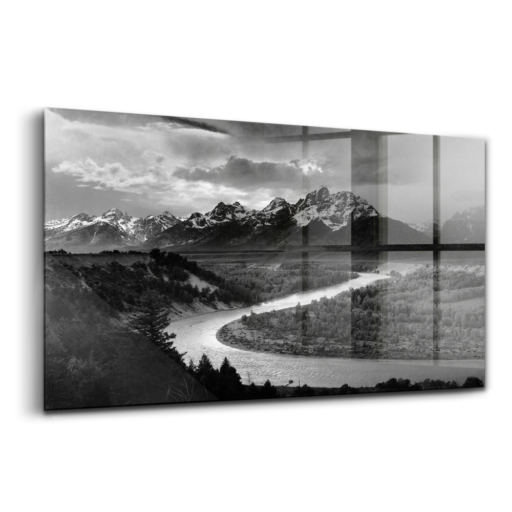 Egyedi üvegkép Hegyi folyó kilátás