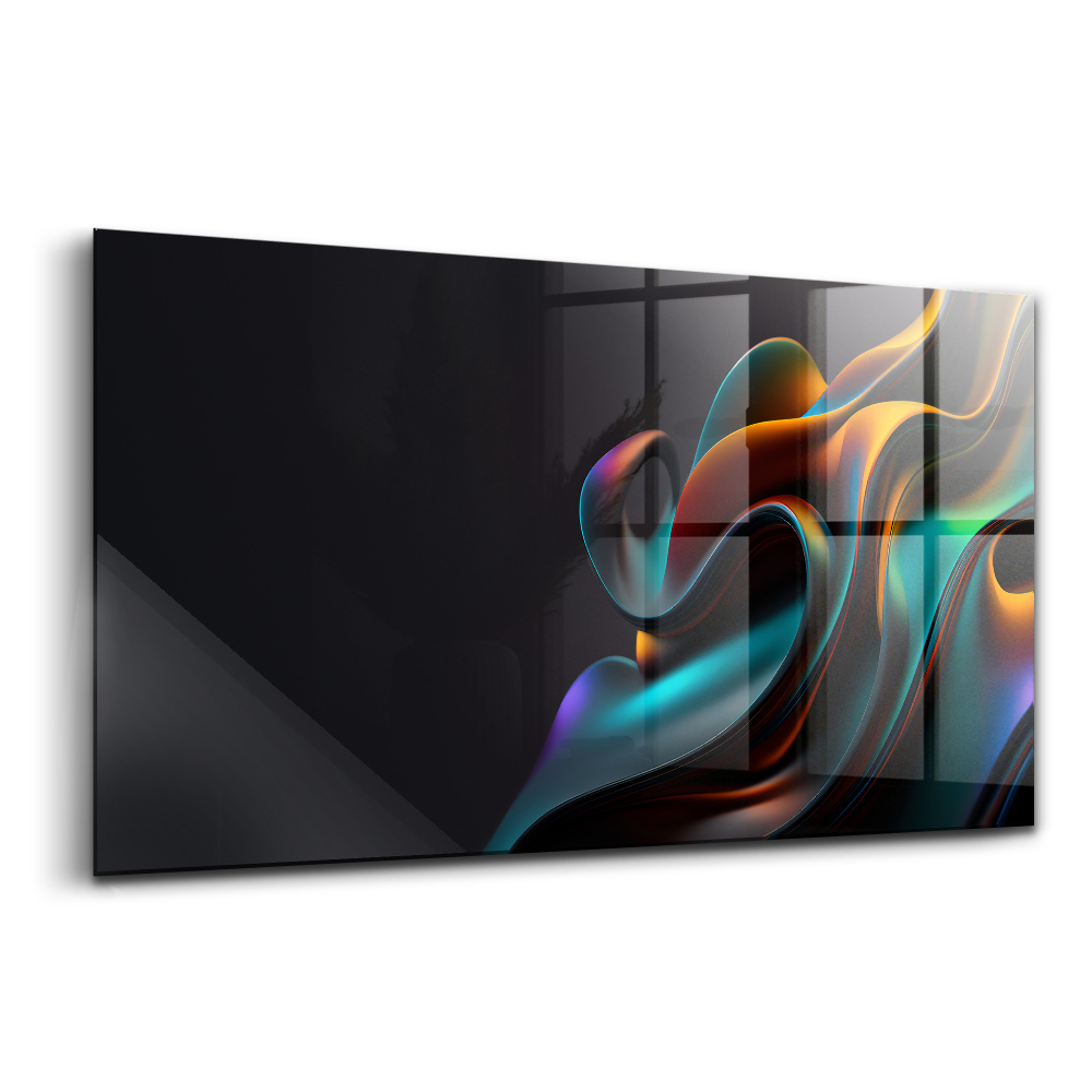 Üvegkép falra Absztrakt futurisztikus hullám