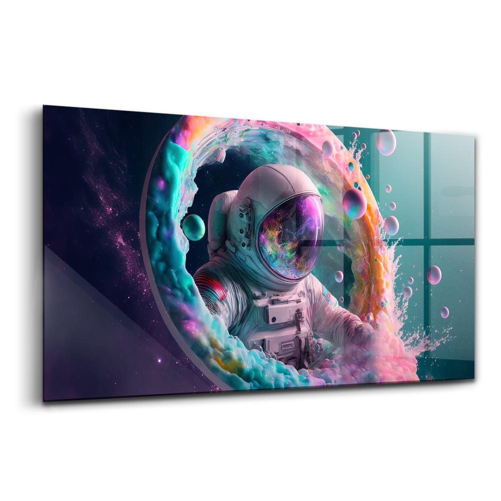 Egyedi üvegkép Kozmoszínű felhők