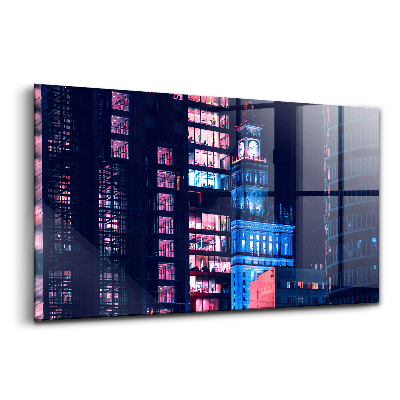 Üvegkép falra Varsó éjszaka