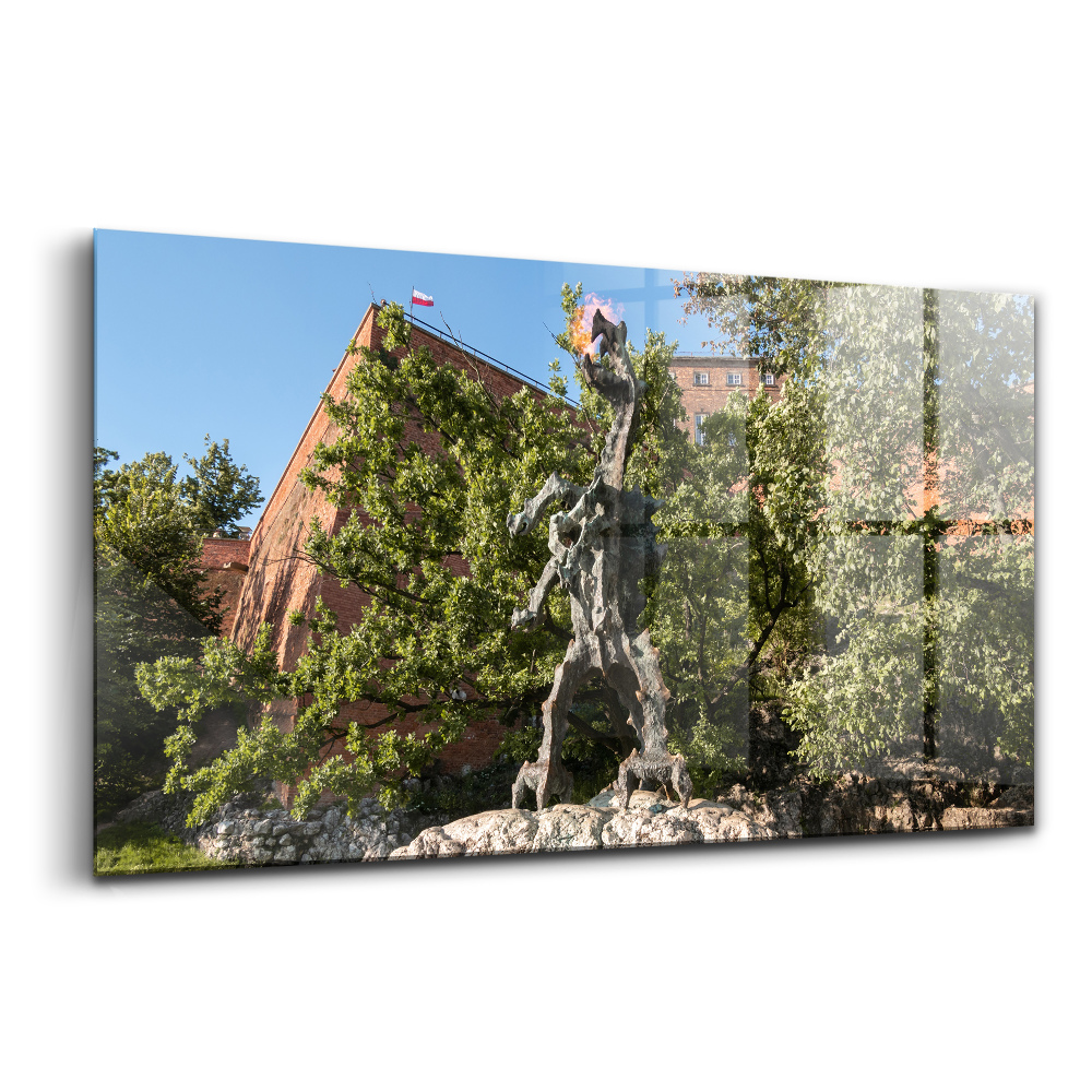 Üvegkép falra Wawel Sárkány emlékmű krakkó