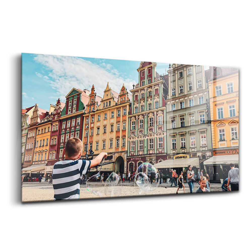 Üvegkép falra Gyermekek piactere wroclawban
