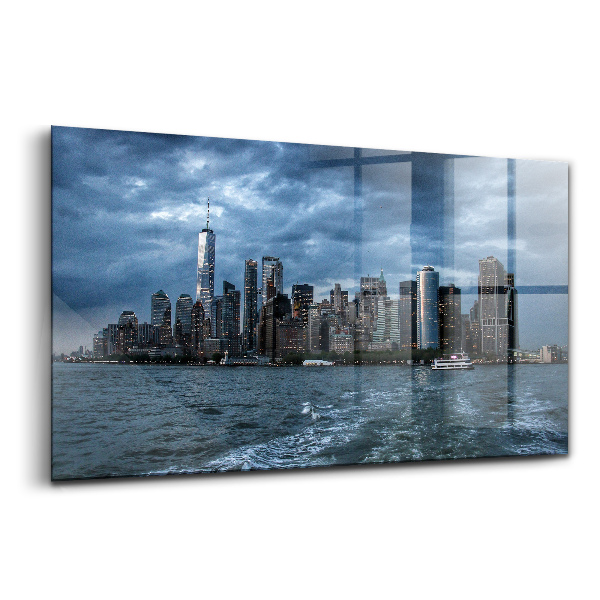 Üvegkép falra New York város panorámája