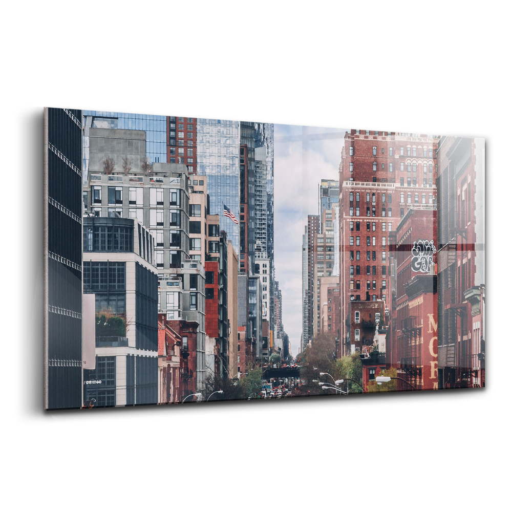 Üvegkép falra New York utcái