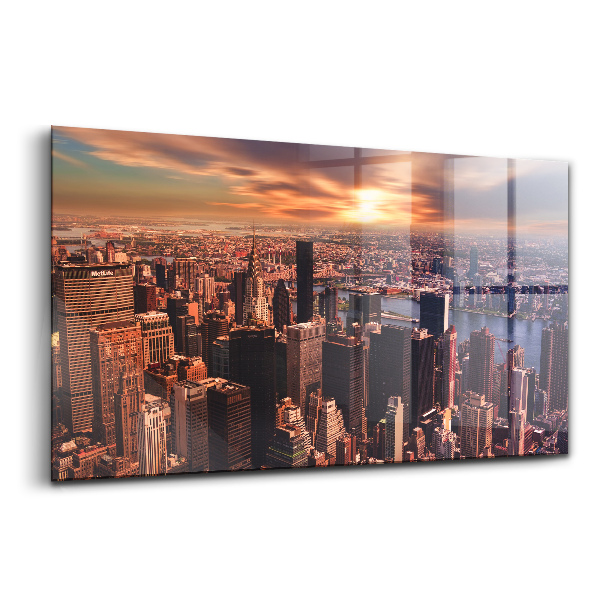 Üvegkép falra New York város panorámája