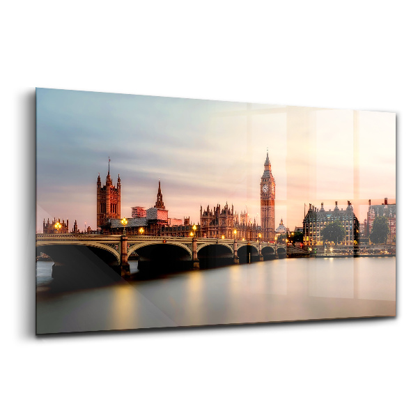 Egyedi üvegkép Big ben égbolt London
