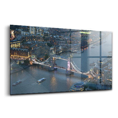 Üvegkép Tower bridge London éjjel