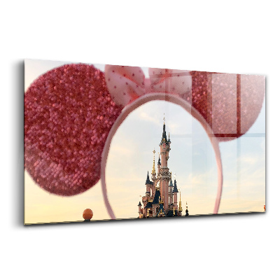Üvegkép Disneyland egér Párizsban