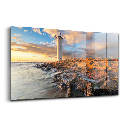 Üvegkép Világítótorony Balti-tenger