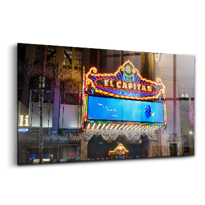 Egyedi üvegkép Ej capitan színház Los Angelesben