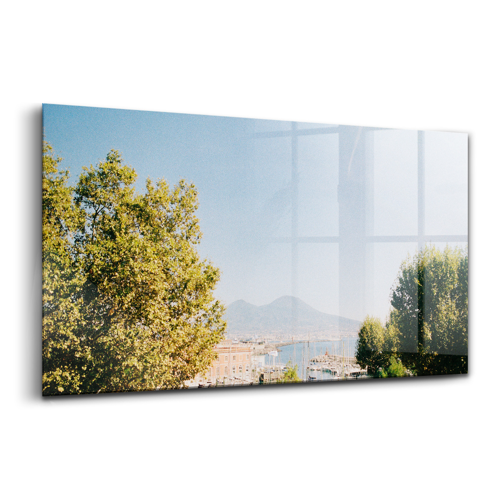Üvegkép Zöld fák Nápolyban