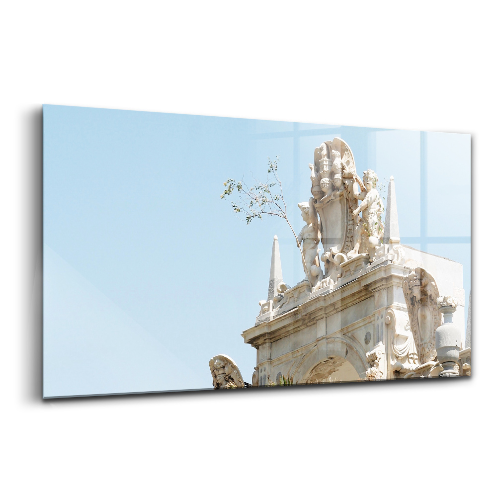 Egyedi üvegkép A nápolyi gigantikus szökőkút