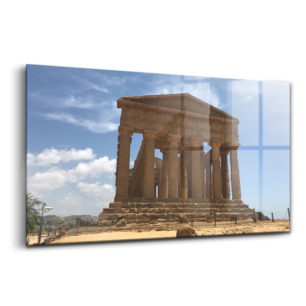 Üvegkép falra Templom Szicíliában, Olaszországban