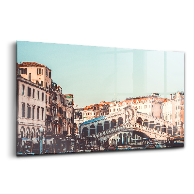 Üvegkép falra A rialtói híd Velencében