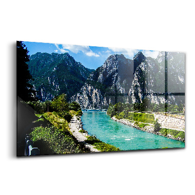 Üvegkép Víztározó a Garda-tónál